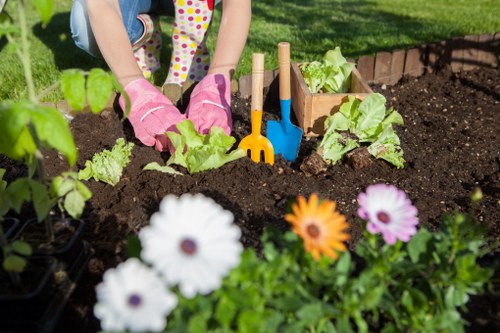 Invoice and payment documents for landscaping services